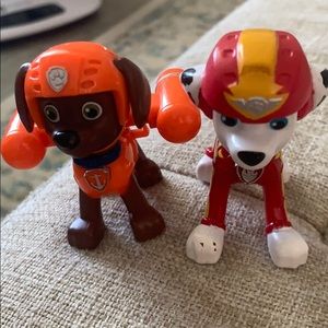 Zuma and Marshall paw patrol characters
